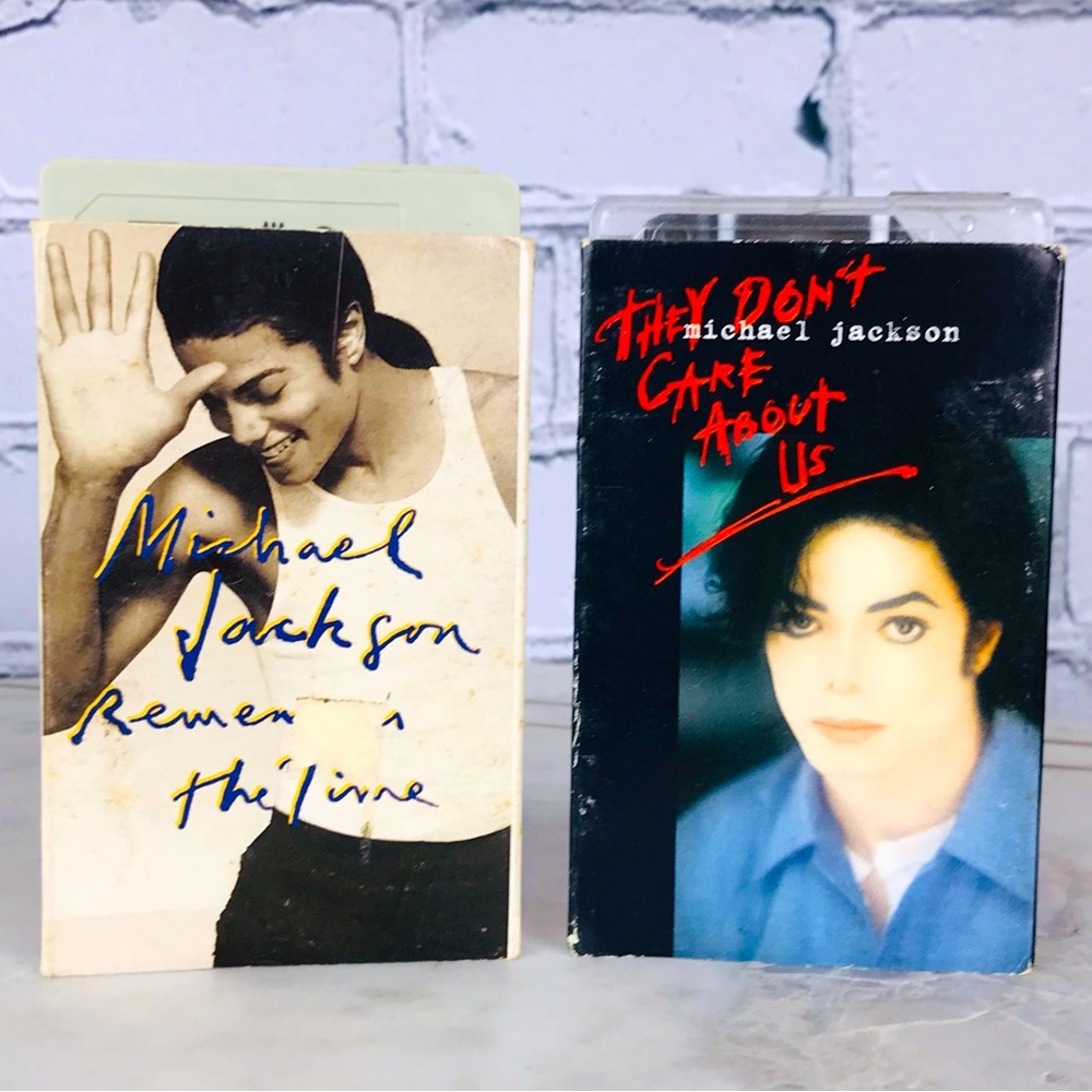 Michael Jackson 2 Cassette Tapes “Remember The Time / They Don’t Care About Us”
